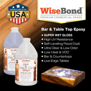 WiseBond 1 Gal Bar & Table Top Epoxy Kit