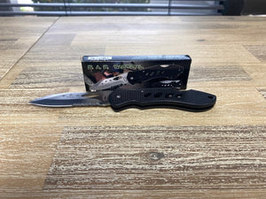 S.A.R Black Composite Tactical Folder Knife