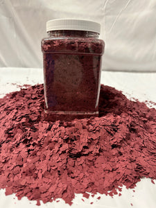 2 Lbs. of 1/4" Burgundy Paint Chips for Custom Accent