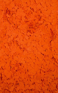 50 Lbs. of 1/16" Orange Paint Chips (Micro Paint Chips)