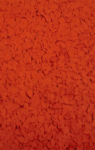 30 Lbs. of 1/4" Tomato Paint Chips (Standard Paint Chips)