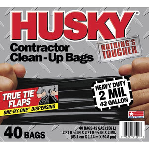 Husky 42 Gal. Clean-Up Bags(32 Count)