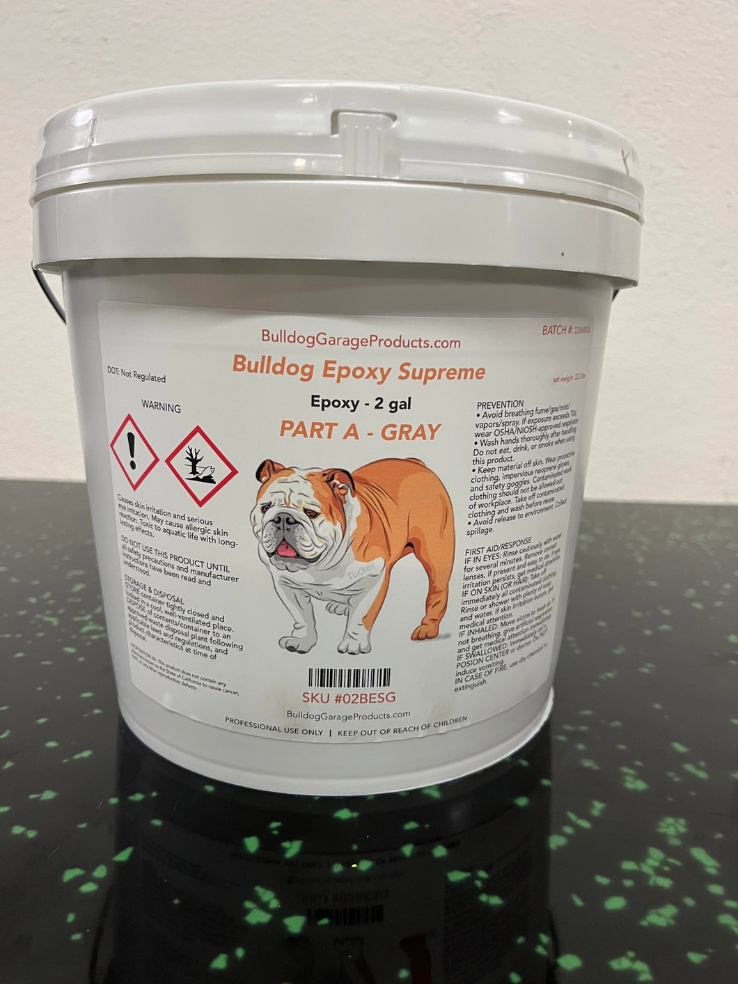 Bulldog epoxy supreme part A 2-gallon gray