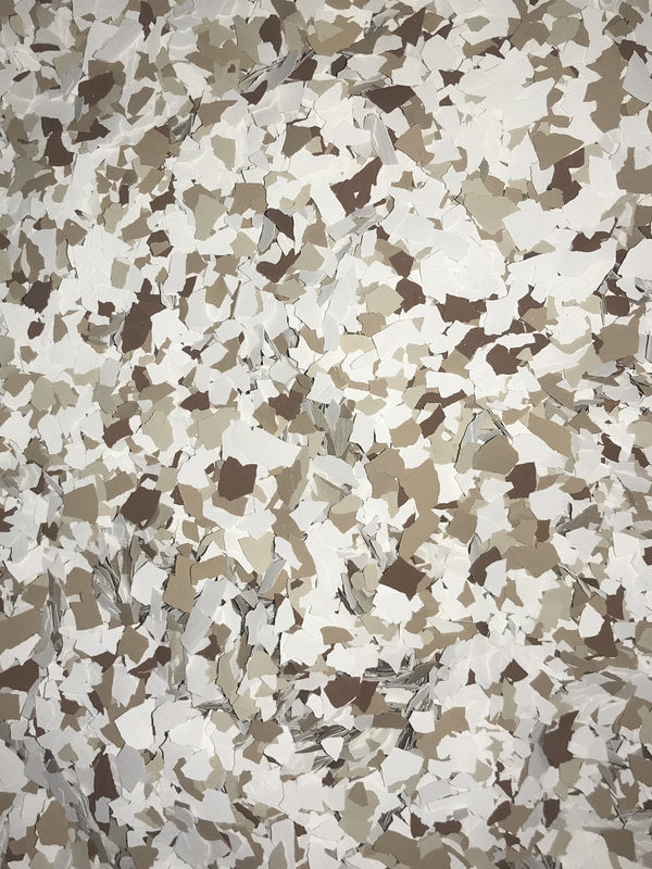 40 Lbs. of 1/4'' Almond Paint Chips (Standard Paint Chips)